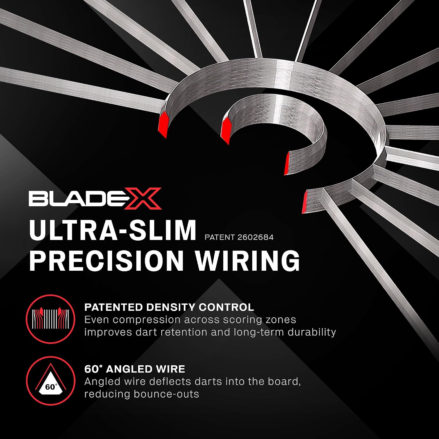 WINMAU Blade Series Dartboards – professionella PDC officiella turneringsdarttavlor – Blade X | 360 | Triple Core