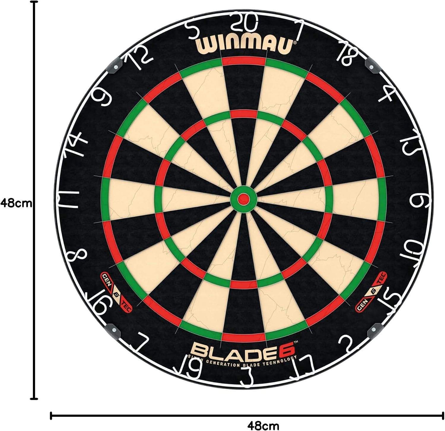 WINMAU Blade Series Dartboards – professionella PDC officiella turneringsdarttavlor – Blade X | 360 | Triple Core