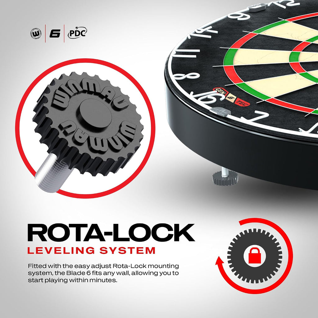 WINMAU Blade Series Dartboards – professionella PDC officiella turneringsdarttavlor – Blade X | 360 | Triple Core