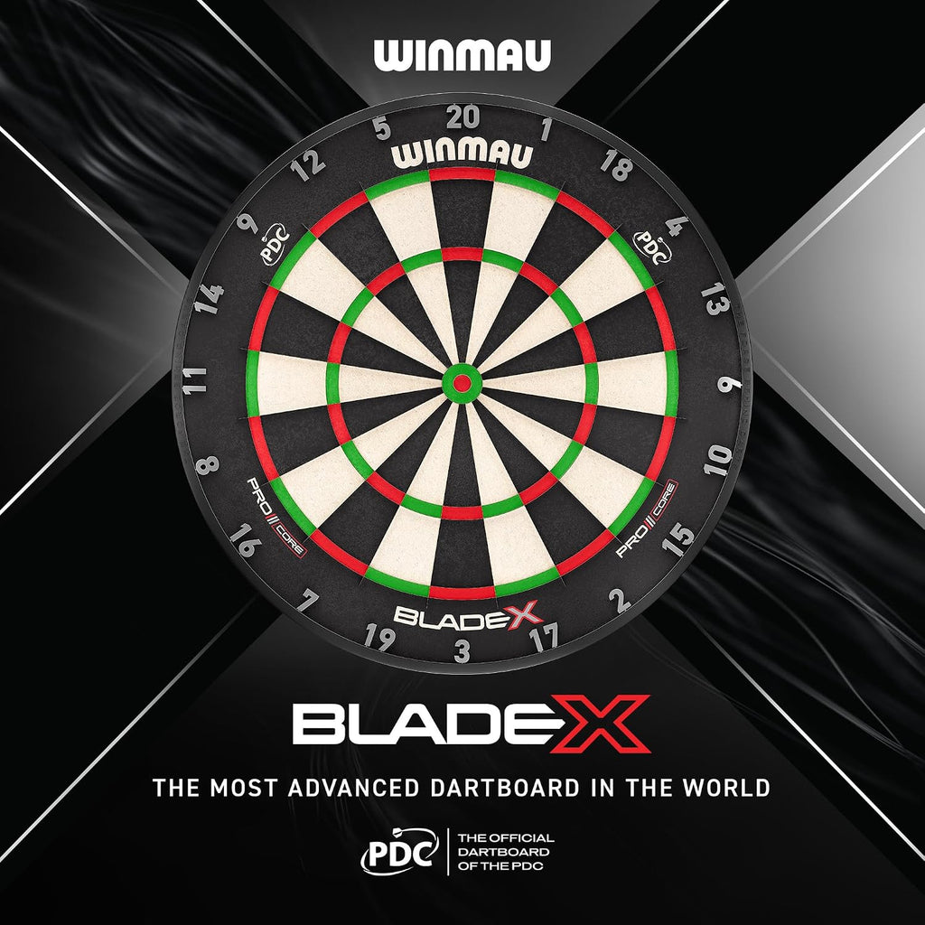 WINMAU Blade Series Dartboards – professionella PDC officiella turneringsdarttavlor – Blade X | 360 | Triple Core
