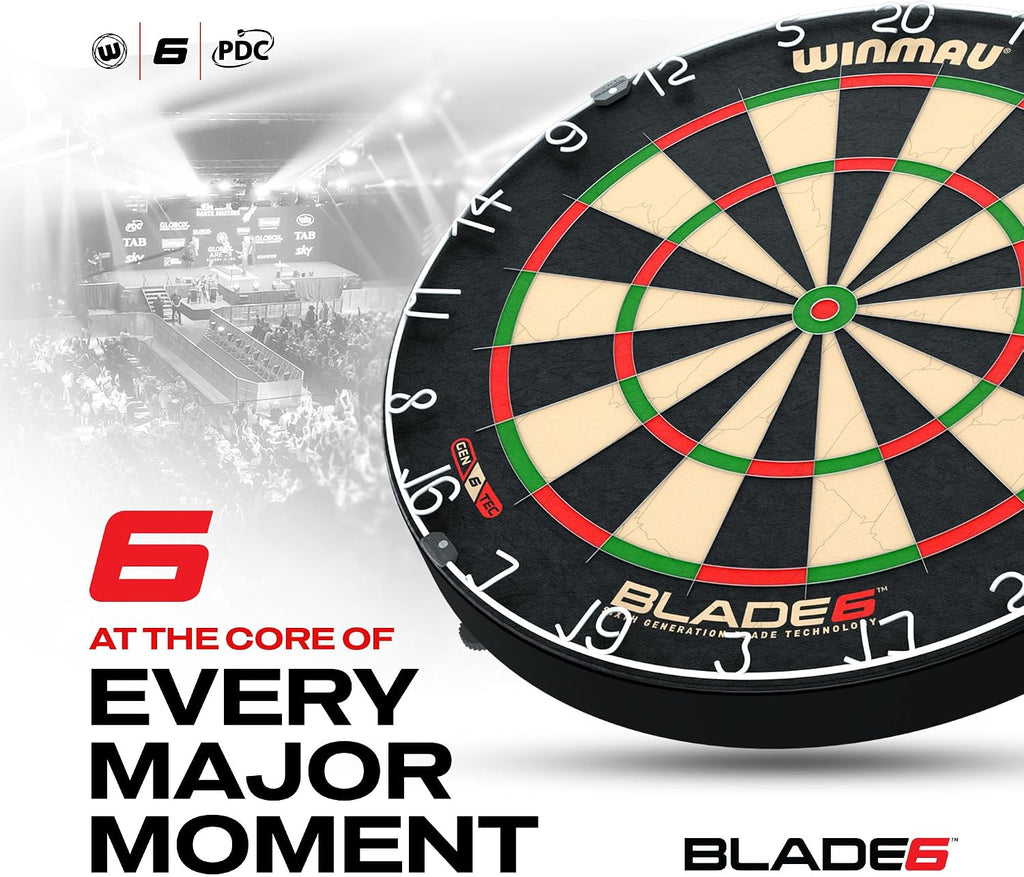 WINMAU Blade Series Dartboards – professionella PDC officiella turneringsdarttavlor – Blade X | 360 | Triple Core