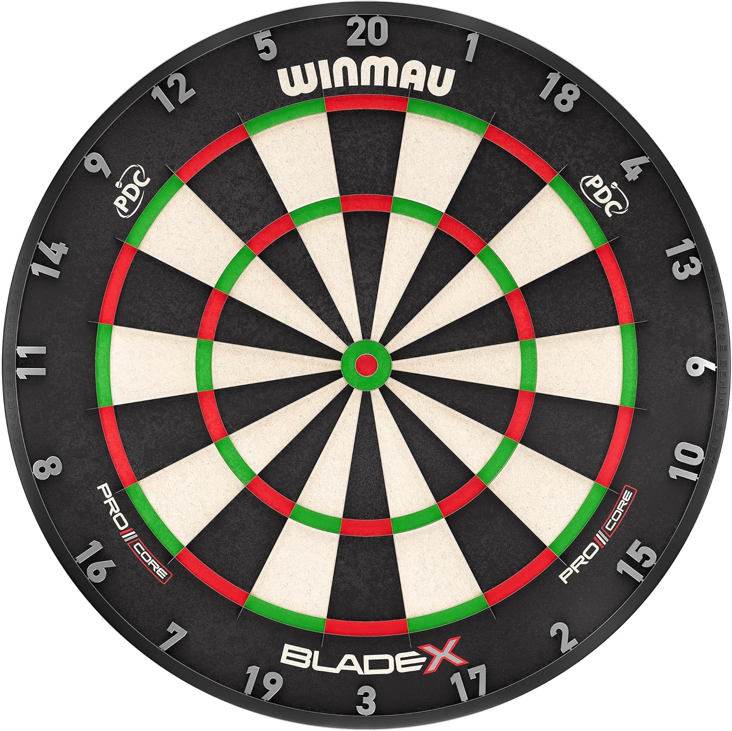 WINMAU Blade Series Dartboards – professionella PDC officiella turneringsdarttavlor – Blade X | 360 | Triple Core